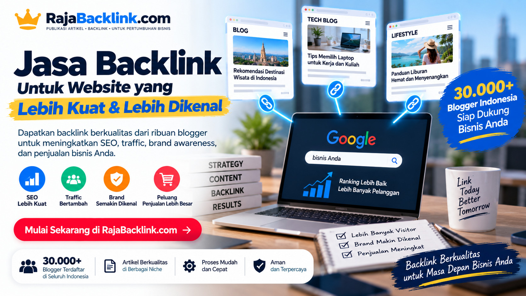 Jasa Backlink: Cara Meningkatkan SEO, Traffic, dan Peluang Penjualan di Website